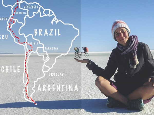 Viaggia l'intero sud America con una bici pieghevole: la storia di Beatrice pedalande